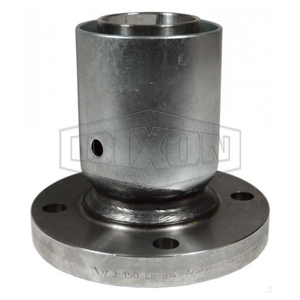 Holedall External Swage Fixed Flange, 3 ID x 3-41/64 to 3-48/64 OD in, 316 SS, Domestic